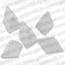 Filler GA SX-01 - 20x20 ceramic prism beveled white